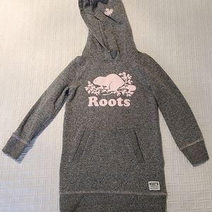Girls hooded cozy dress
